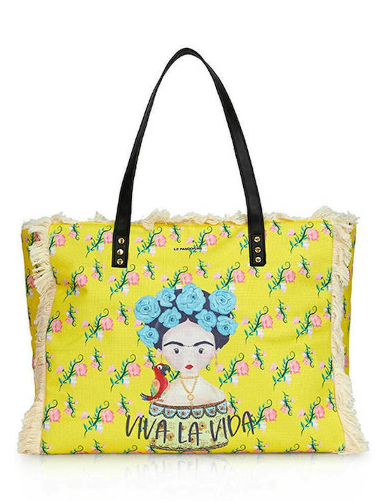 Le Pandorine Frida Muse Women's Shopper Shoulder Bag Yellow