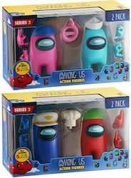 PMI Miniature Toy Among Us Action Figures (2 Pack) Among Us (Various Designs/Assortments of Designs) 1pc