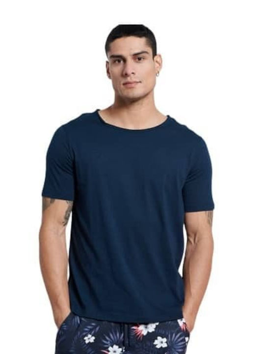 BodyTalk Ανδρικό T-shirt Navy Μπλε Μονόχρωμο