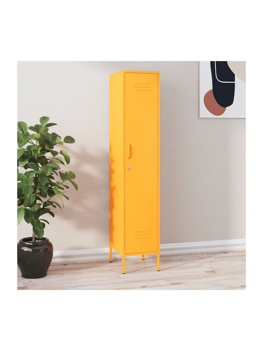 Kleiderschrank Büro mit Schloss Κίτρινη 35x46x1...
