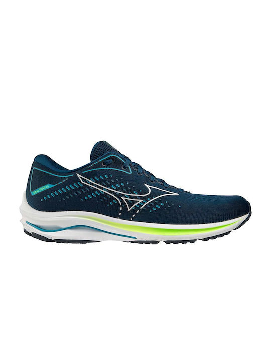 Mizuno Wave Rider 25 Ανδρικά Αθλητικά Παπούτσια Running Μπλε