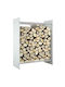 vidaXL Glas Regal Holzlagerung 80x35x100cm