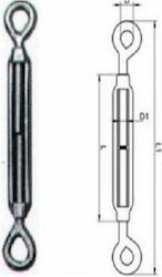 Wasi Spanner des Bootes Edelstahlseil mit Haken