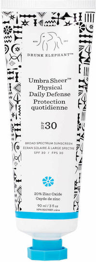 Drunk Elephant Umbra Sheer Daily Defence Cremă Față de zi cu SPF30 cu Aloe Vera 90ml