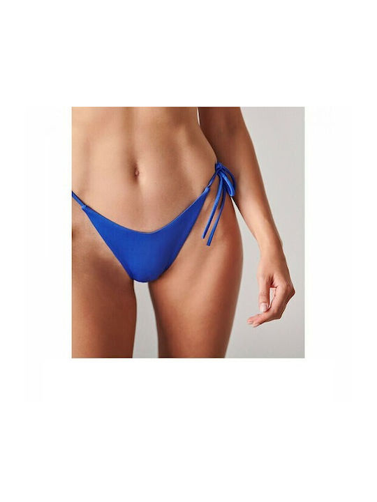 Blu4u Bikini Brazilia cu Șnururi Albastru