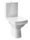Cersanit Easy New Clean On Stehende Toilette mit Spülung mit Deckel Sanftes Schließen Weiße