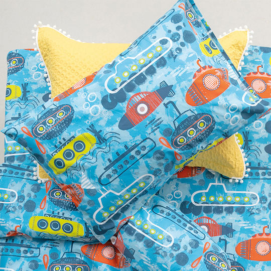 Palamaiki My Kingdom MK740 Kids Cotton Pillowcase Set 50x75cm Blue
