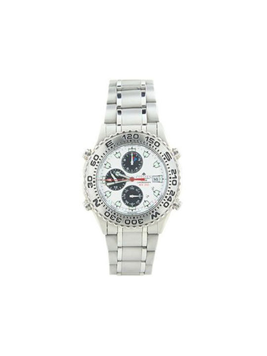 Citizen Watch Chronograph Battery with Silver Metal Bracelet