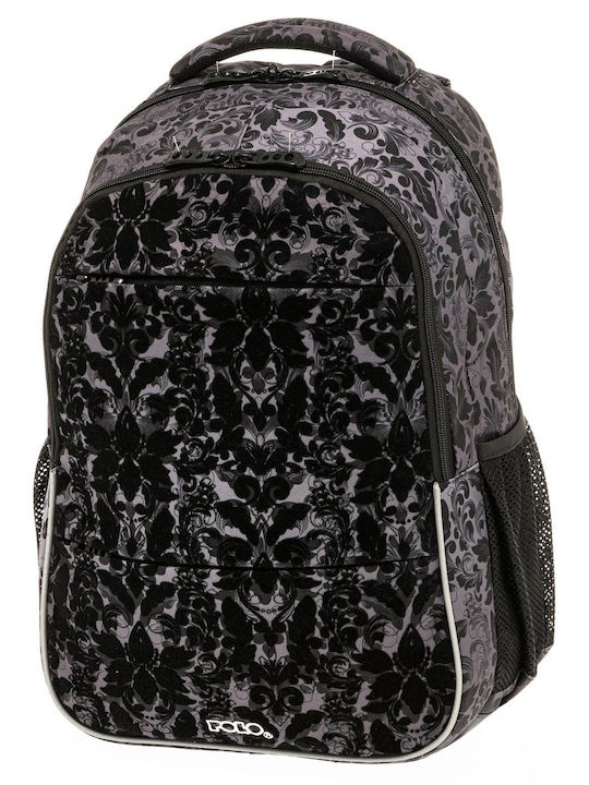 Polo Prisma School Bag Backpack Junior High-High School in Black color