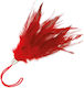 Darkness Red Feather Feather 17cm Red 1pcs