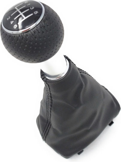 6 Shift Knob with Bubble for Audi A4 B6 B7 2002-2008 black