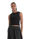 Only Women's Summer Crop Top Sleeveless Black