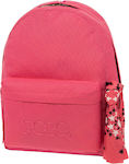 Polo School Bag Backpack Junior High-High School in Fuchsia color L32 x W18 x H40cm 23lt 2020