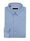 Guy Laroche Men's Shirt Long Sleeve Linen Light Blue