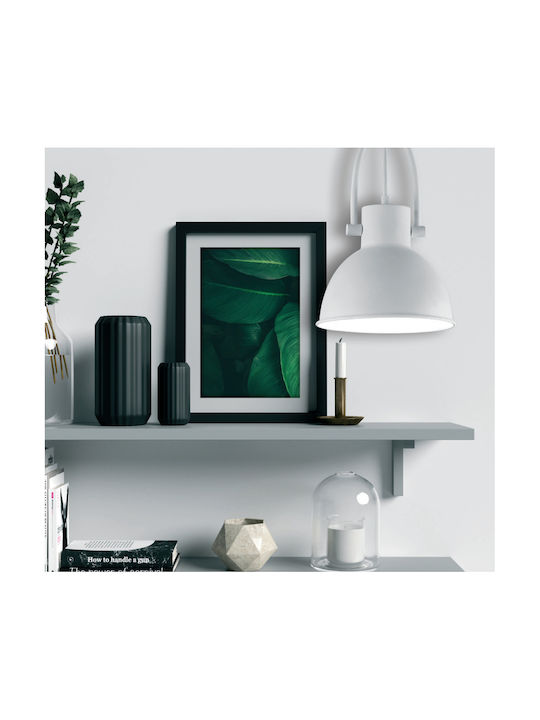 Platinet Hestia Hängelampe Weiß Glocke mit Fassung E27 26cm.