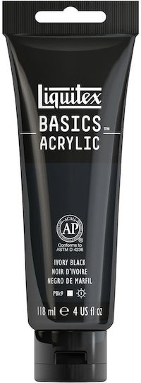 Liquitex Basics Ακρυλικό Χρώμα Ζωγραφικής 244 Ivory Black 118ml
