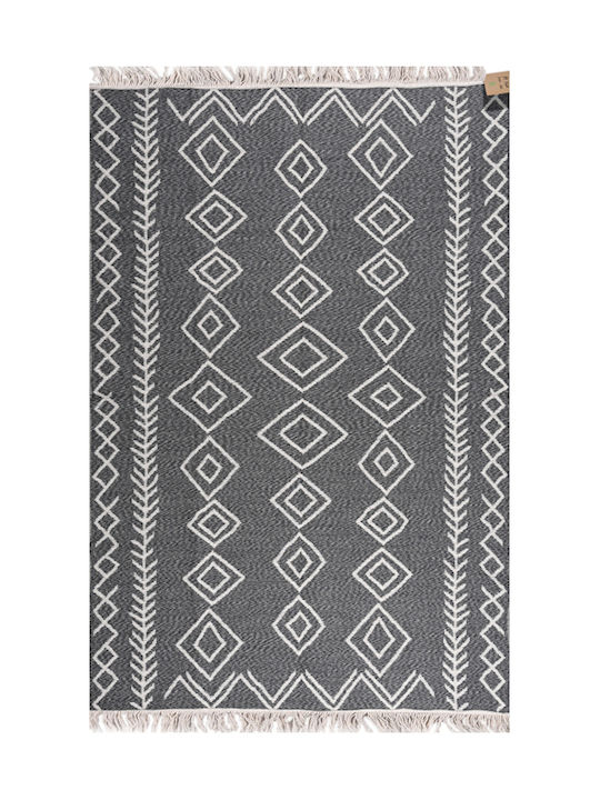 Balsan Aria Rug Rectangular Summer Cotton Dark Grey