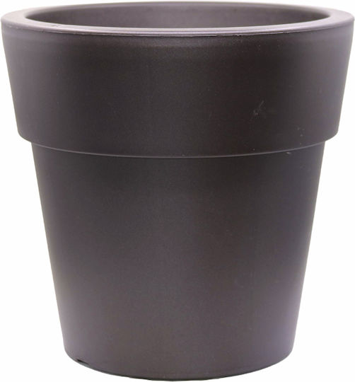 Et Plast Αναΐς Γλάστρα Πλαστική Ανθρακί 25x25x24εκ.