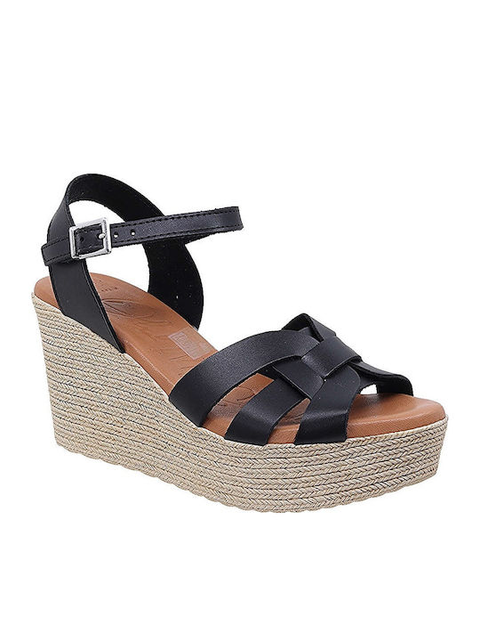 Oh My Sandals Летни Дамски Платформи Черни