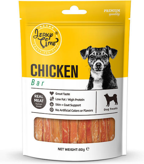Jerky Time Jerky Bar Λιχουδιές Σκύλου με Κοτόπουλο 80gr