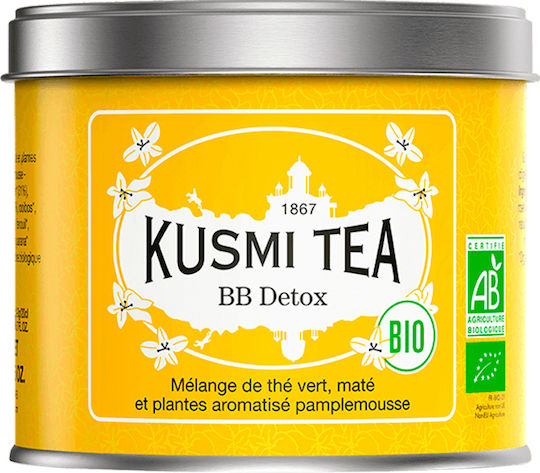 Kusmi Tea Tee BB Detox Grüner Tee, Mate & Kräuter 100gr 1Stück