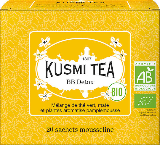 Kusmi Tea Πράσινο Τσάι Βιολογικό Προϊόν BB Detox 20 Φακελάκια 44gr