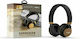 Moxom MX-WL46 Wireless / Wired On Ear Headphones with 10 hours of Operation Gold