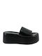 Platforme Dama Tip Slip On Negre