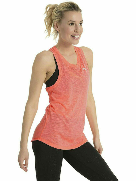 Puma Boyfriend Women's Athletic Blouse Sleeveless Orange