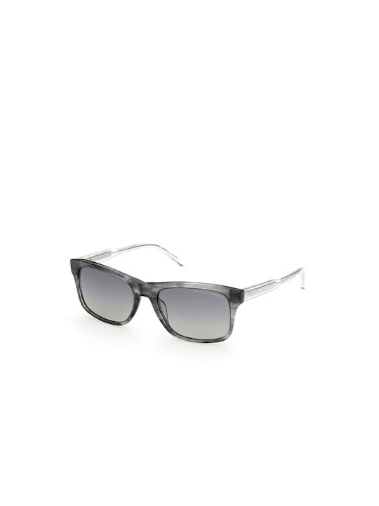 Gant Men's Sunglasses with Gray Plastic Frame and Gray Gradient Polarized Lens GA7195 92D
