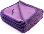 Maxshine Twisted Loop Synthetic Cloths Drying Car 600GSM 40x40cm Purple 1pcs