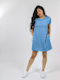 Only Summer Mini T-Shirt Dress Blue