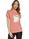 Edward Jeans Women's T-shirt Peach