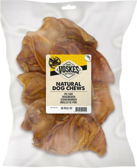 Voskes Voeders Natural Dog Chews Dog Treat Ear from Pork 10pcs 020011170