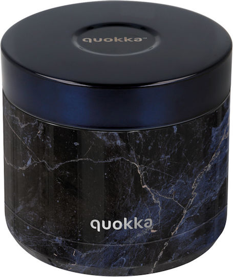 Quokka Marble Δοχείο Φαγητού Inox Θερμός Black 600ml