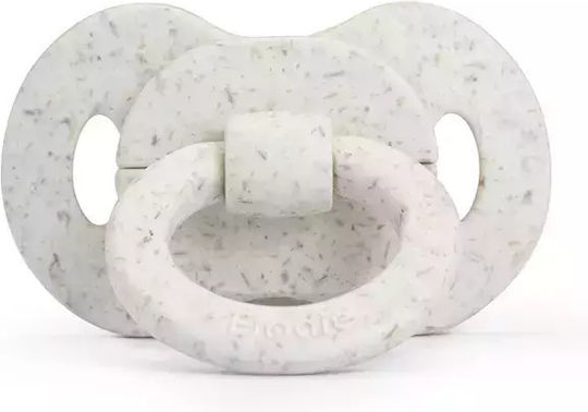 Elodie Details Bamboo Orthodontic Pacifier Rubber with Case Vanilla White for 3+ months