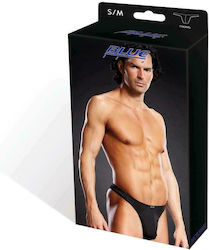 Blue Line Performance Microfiber Thong Black