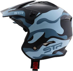 STR S1-Blox Camouflage Motorradhelm Jet ECE 22.05