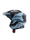 STR S1-Blox Camouflage Motorcycle Helmet Jet ECE 22.05 with Sun Visor
