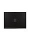 HomeMarkt Jaslyn Rectangular Loft dulap Placă din Lemn Agregat în culoarea Negru 80x42cm HM350.01 1buc