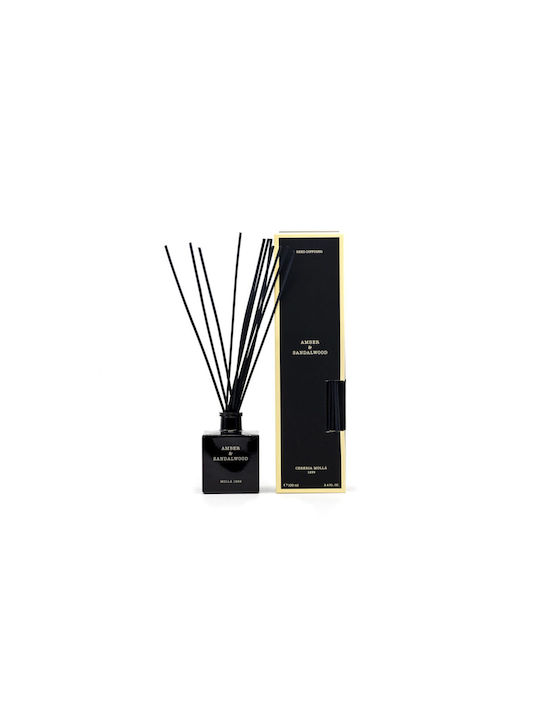 Cereria Molla Diffuser with Fragrance Amber & Sandalwood 1317 100ml