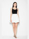 Venaton High Waist Mini Skirt Cloche Ecru