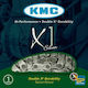 KMC Chain X1 Αλυσίδα Ποδηλάτου Ασημί