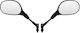 Motorcycle Mirrors for Yamaha YBR 125 / MT-03 / TDM 850 2pcs Black