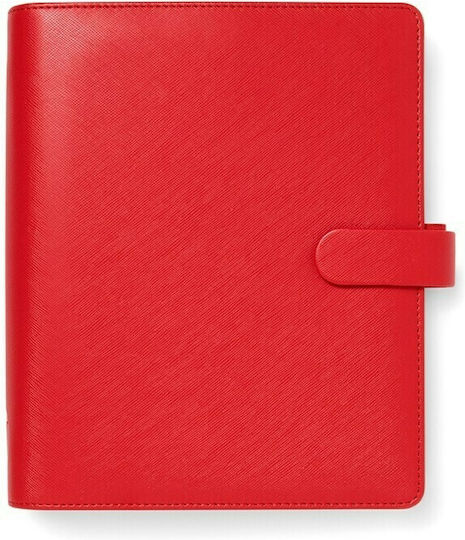 Filofax Saffiano A5 Weekly Organizer Red Leather 21x23.6cm