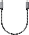 Satechi Geflochten USB 4 Kabel USB-C männlich - USB-C 100W Gray 0.25m (ST-U4C25M)