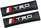 Set of 2pcs Car Seat Belt Pads Black Carbon Trd