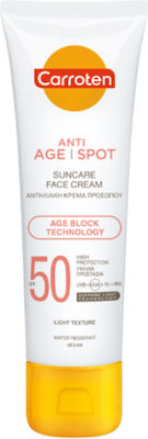 Carroten Anti Age Spot Sunscreen Cream Face SPF50 50ml