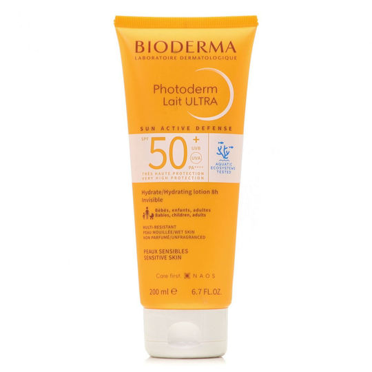 Bioderma Photoderm Lait Ultra SPF50+ High Protection Sunscreen Milk for Face & Body
