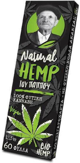Tou Pappou Natural Hemp Zigarettenpapier 60 Blätter 1Stück